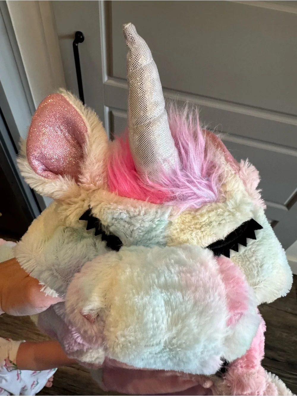 Pastel Unicorn/pegasus Kids Costume - Plush Multicolor - Picture 7 of 8